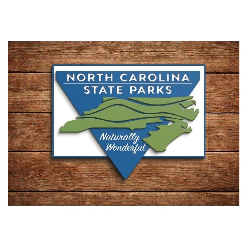 North Carolina State Parks Sign Naturally Wonderful Outdoors Ocean Beach Forest
